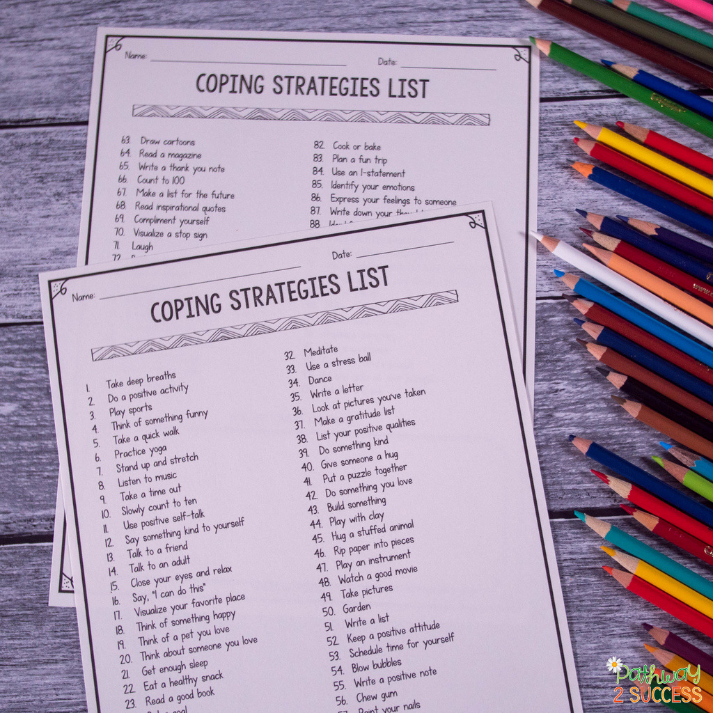 Coping strategies list
