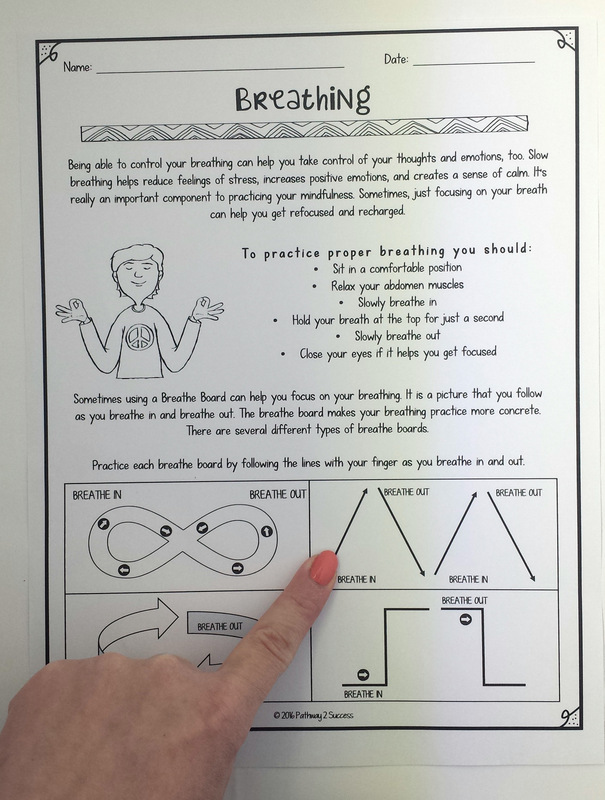 Click here to get a Breathing exercise worksheet for your classroom.