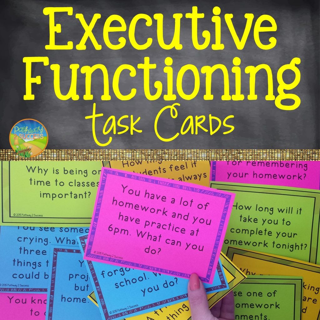 Executive functioning task cards