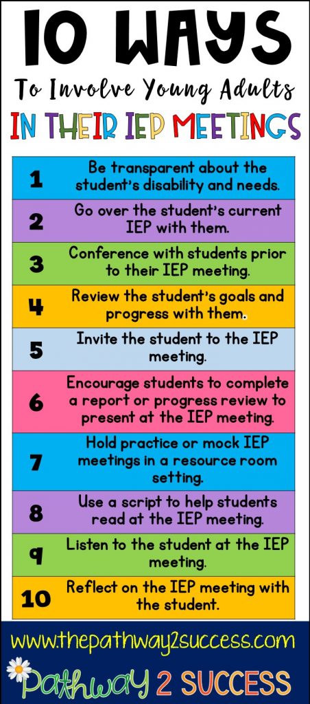 10 ways to involve young adults in their own IEP meetings