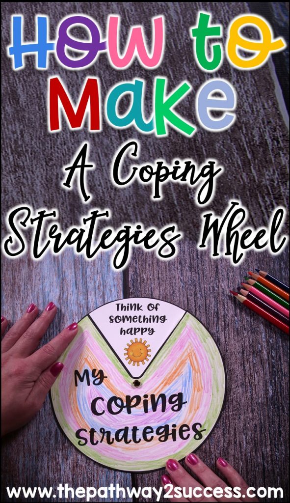How to make a coping strategies wheel to help kids and teens learn to manage their emotions, anxiety, and anger on the spot. This is a helpful hands-on and interactive tool for people managing stress. #copingstrategies #copingskills #pathway2success #mentalhealth #anxiety How to make a coping strategies wheel to help kids and teens learn to manage their emotions, anxiety, and anger on the spot. This is a helpful hands-on and interactive tool for people managing stress.