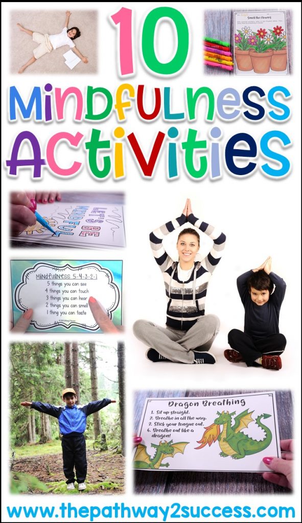 10 mindfulness activities you can try today with kids and teens! Techniques include coloring, breathing exercises, meditation, positive affirmation quotes, and more. #mindfulness #mindful #zen #copingstrategies #pathway2success 10 Mindfulness Activities You Can Try Today