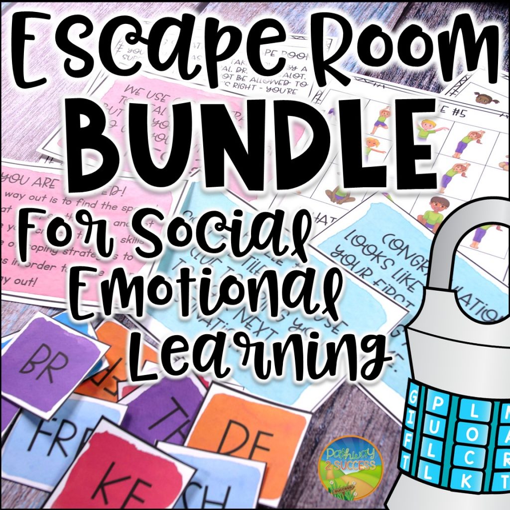 10 reasons to use escape room activities with kids and teens! Learn about why interactive escape room games are the best lessons to use to teach skills in the classroom. #escaperoom #pathway2success Escape Room Bundle for Social Emotional Learning
