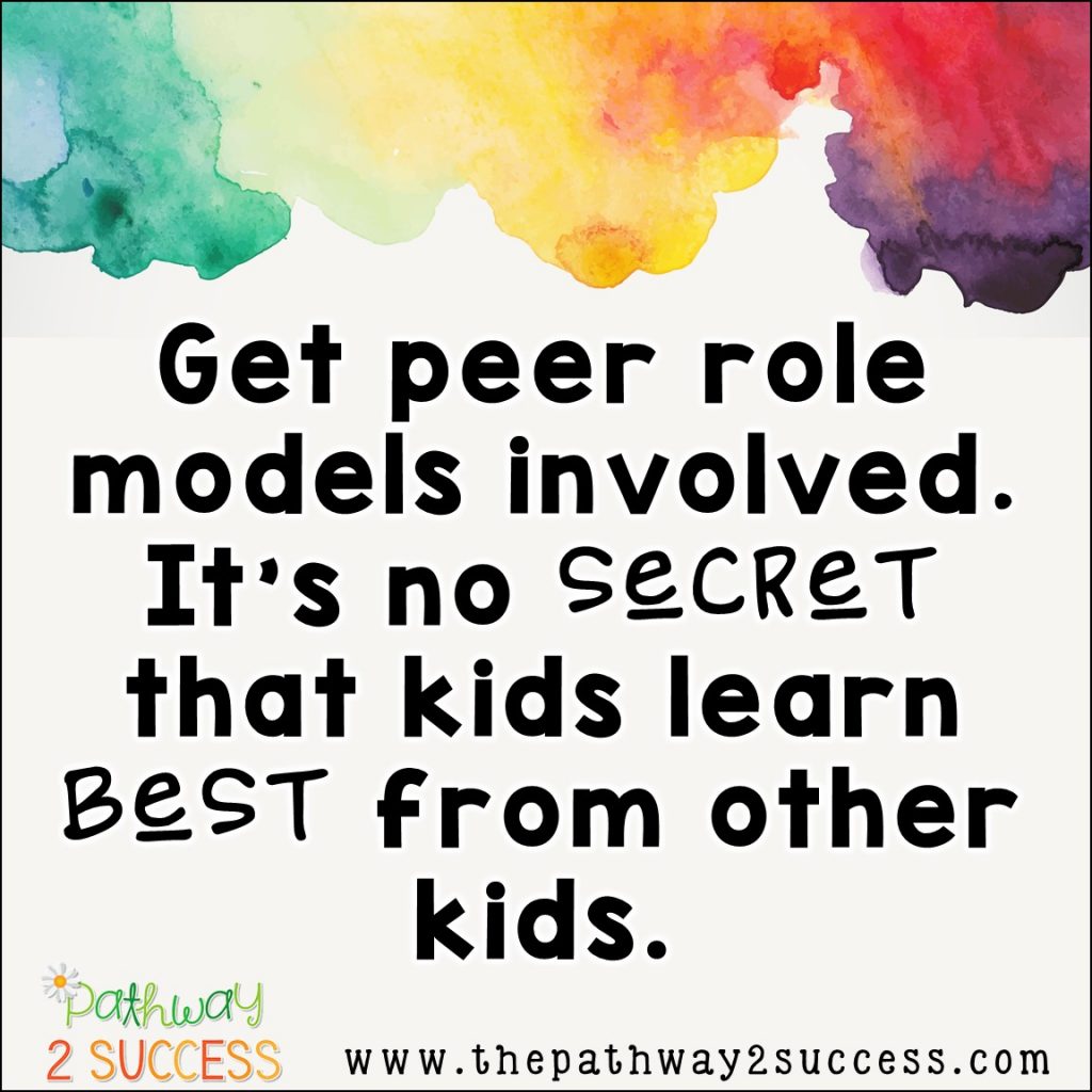 Getting peer role models involved can help kids and young adults learn critical social skills! #socialskills #sel #pathway2success Getting peer role models involved can help kids and young adults learn critical social skills!