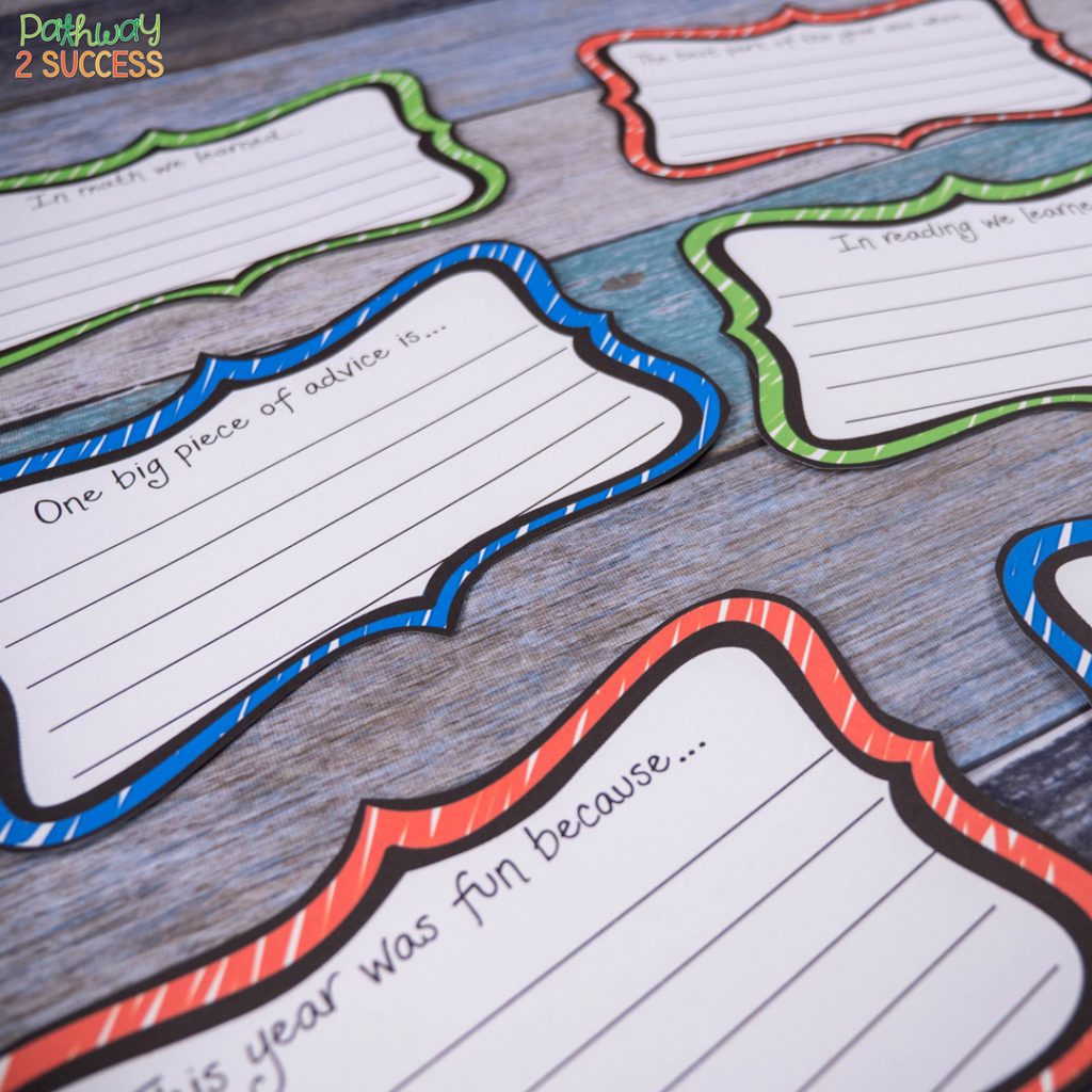 LOVE these end of the year activities, reflections, bulletin boards, and ideas for teachers to try in the classroom! This blog post includes ideas you can implement right away and some freebies! #endoftheyear #pathway2success LOVE these end of the year activities, reflections, bulletin boards, and ideas for teachers to try in the classroom! This blog post includes ideas you can implement right away and some freebies!