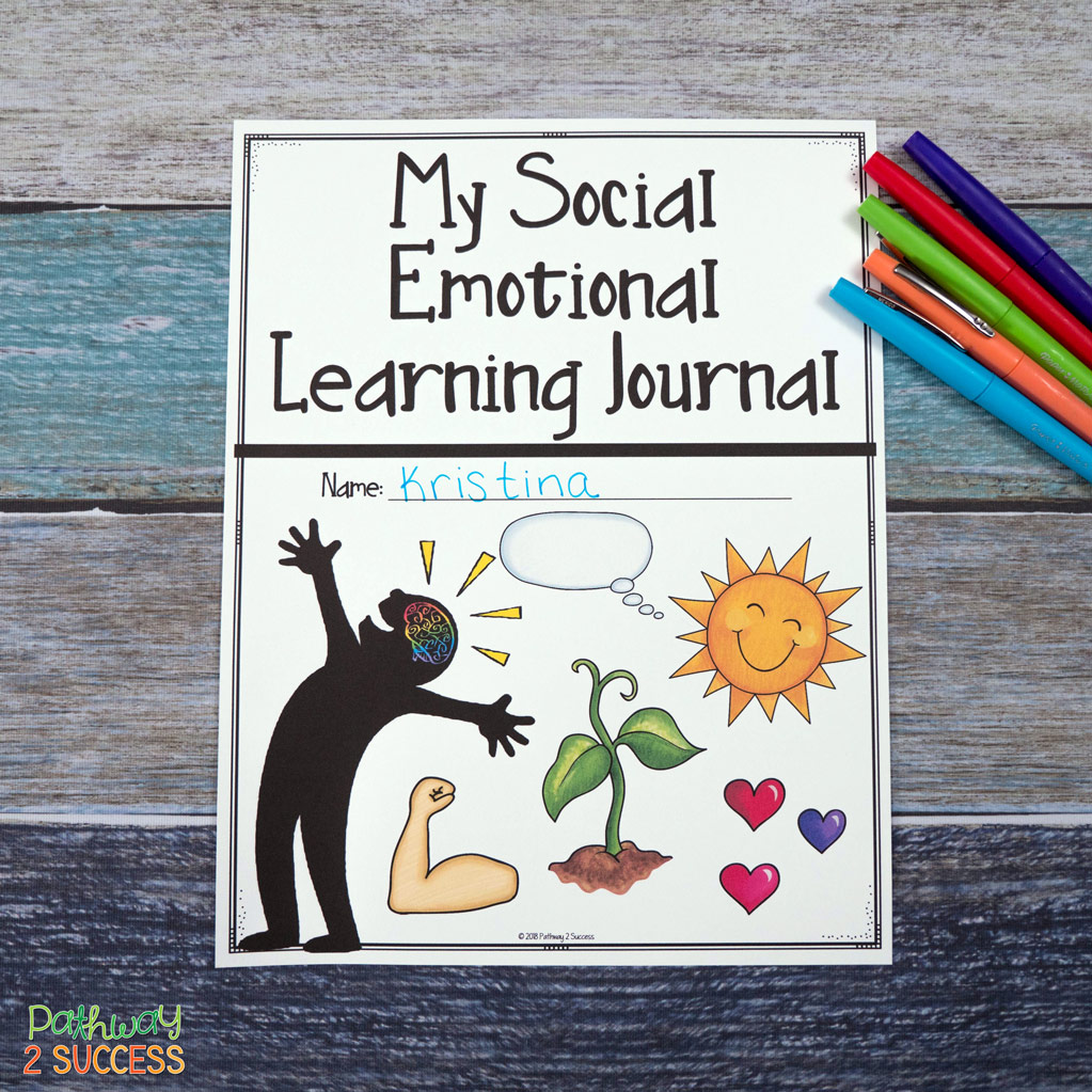 Teaching social emotional skills with a journal can benefit all kids and young adults! It's the perfect tool to teach skills on a regular basis for all learners. #sel #socialemotionallearning #socialskills #pathway2success Teaching social emotional skills with a journal can benefit all kids and young adults! It's the perfect tool to teach skills on a regular basis for all learners.