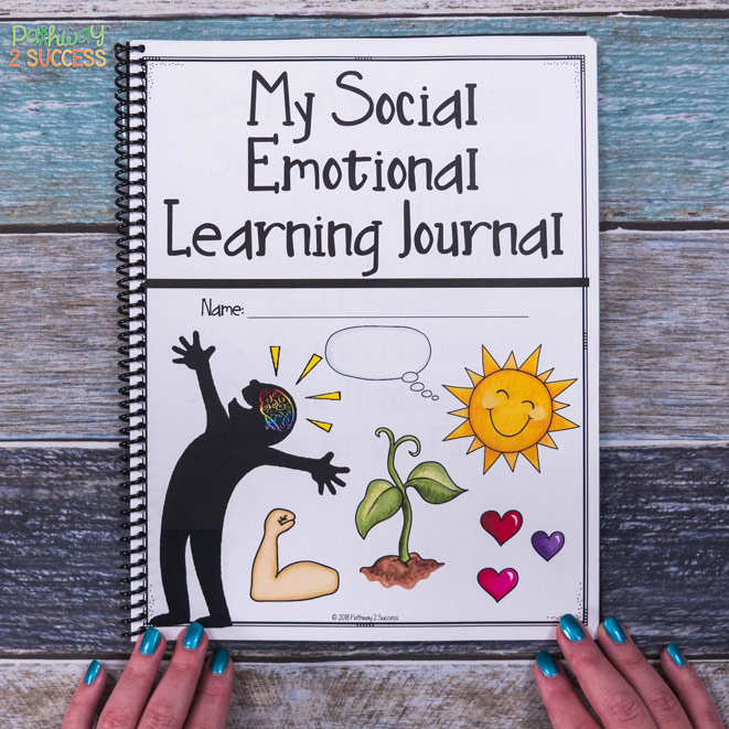 Teaching social emotional skills with a journal can benefit all kids and young adults! It's the perfect tool to teach skills on a regular basis for all learners. #sel #socialemotionallearning #socialskills #pathway2success Teaching social emotional skills with a journal can benefit all kids and young adults! It's the perfect tool to teach skills on a regular basis for all learners.