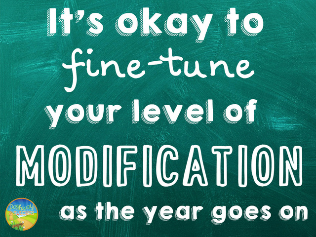 How to modify for special education students in the classroom! Read this post to get ideas for providing inclusion support to elementary, middle, and high school learners. #specialed #specialeducation #modification #specialneeds #pathway2success It's okay to fine-tune your level of modification as the year goes on.