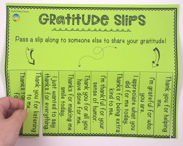 Gratitude Slips