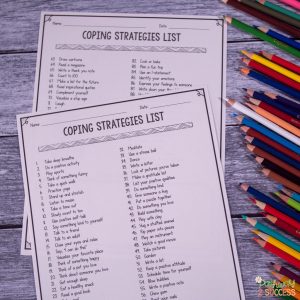 Free coping strategies list and more to help kids and young adults with social emotional learning skills. #sel #socialemotionallearning #pathway2success