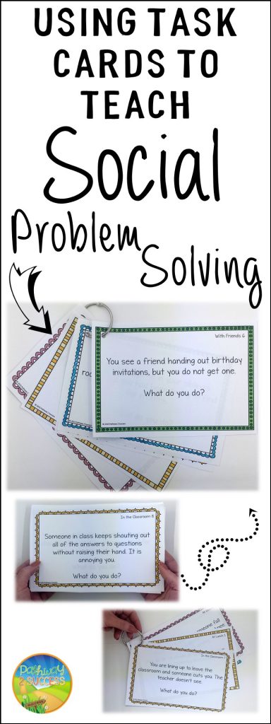 Using task cards to teach social problem-solving