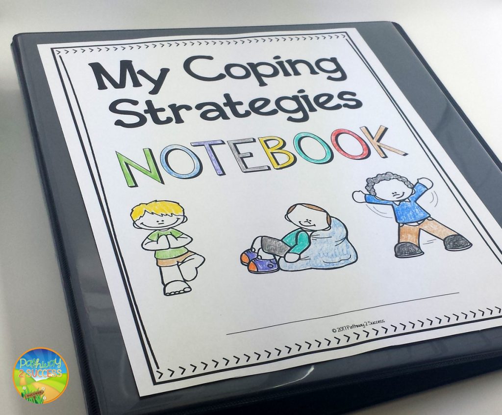 Free coping strategies notebook and more to help kids and young adults with social emotional learning skills. #sel #socialemotionallearning #pathway2success