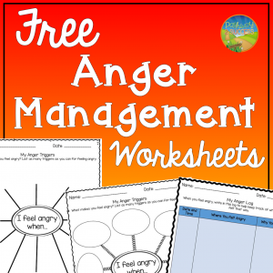 Free anger management worksheets and more to help kids and young adults with social emotional learning skills. #sel #socialemotionallearning #pathway2success