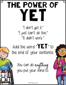 Free growth mindset "the power of yet" posters and more to help kids and young adults with social emotional learning skills. #sel #socialemotionallearning #pathway2success