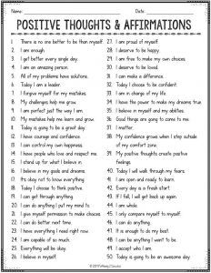 50+ FREE counseling and social emotional learning resources for kids and teens. Resources include printable worksheets, online materials, apps, videos, and more. #mentalhealth #sel #socialskills #pathway2success Positive Thinking Affirmations List