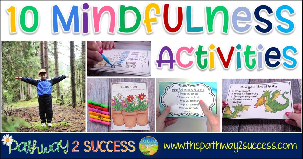10 mindfulness activities you can try today with kids and teens! Techniques include coloring, breathing exercises, meditation, positive affirmation quotes, and more. #mindfulness #mindful #zen #copingstrategies #pathway2success 10 Mindfulness Activities You Can Try Today