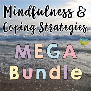 Mindfulness and coping strategies activities you can try today with kids and teens! Techniques include coloring, breathing exercises, meditation, positive affirmation quotes, and more. #mindfulness #mindful #zen #copingstrategies #pathway2success Mindfulness and Coping Strategies Mega Bundle