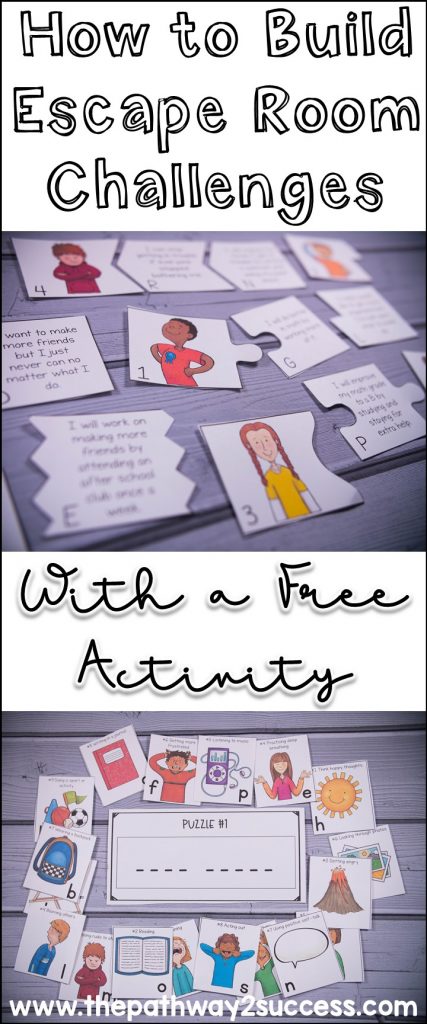 How to build your own DIY escape room challenges for kids and young adults with a free activity. These are the perfect challenges and puzzles to teach kids critical skills in a fun and interactive way. #escaperoom #pathway2success How to build your own DIY escape room challenges for kids and young adults with a free activity. These are the perfect challenges and puzzles to teach kids critical skills in a fun and interactive way.