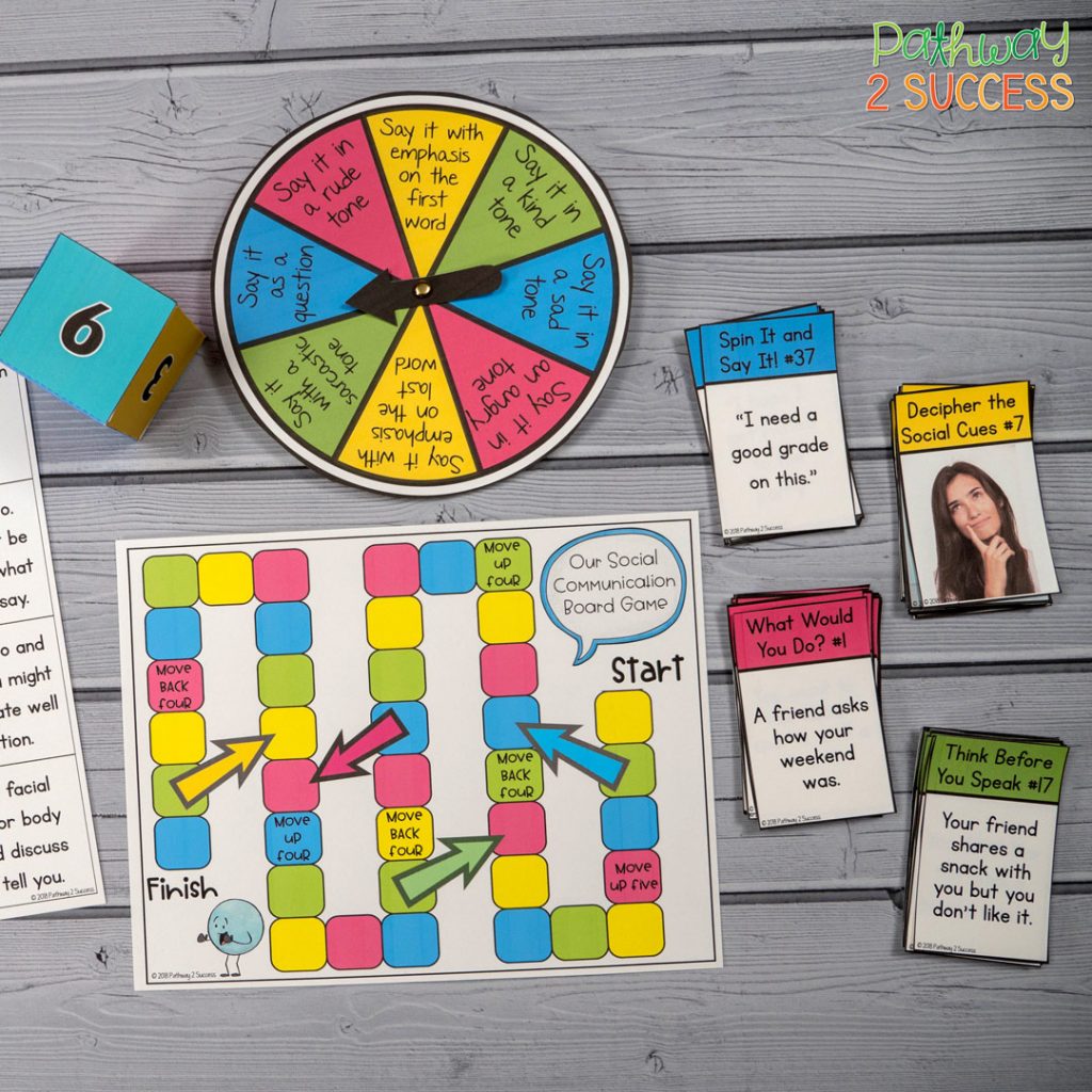 Games to teach social emotional learning skills, including social problem solving, communication, empathy, and more. Games are a fun and interactive way to teach kids and young adults SEL skills! Perfect for small groups, morning meeting, or break time. #socialskills #socialemotionallearning #pathway2success