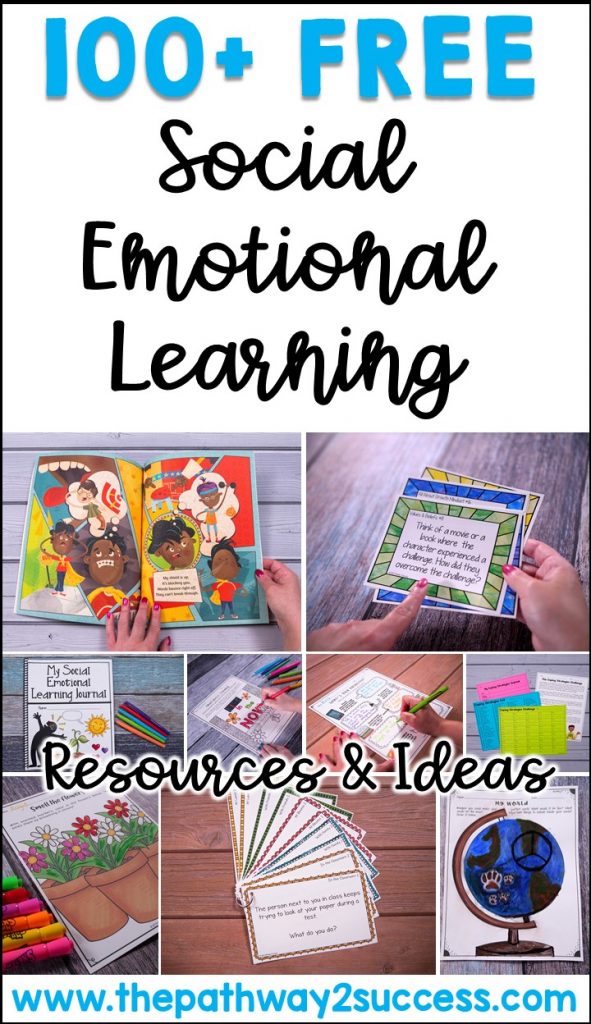 100+ free social emotional learning activities, ideas, and resources to help kids improve confidence, build relationships, develop social skills, and improve responsible decision-making skills. #sel #socialemotionallearning #pathway2success