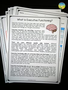 Free executive functioning workbook and more to help kids and young adults with social emotional learning skills. #sel #socialemotionallearning #pathway2success