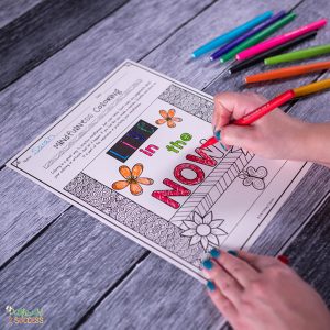 Free mindfulness coloring pages and more to help kids and young adults with social emotional learning skills. #sel #socialemotionallearning #pathway2success