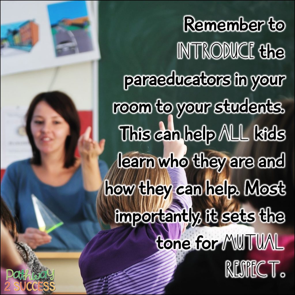10 ways to appreciate, support, and value our paraeducators in schools! Paraprofessionals (also known as paraeducators) are the foundation of schools and supporting kids with special education needs. Let's appreciate them!