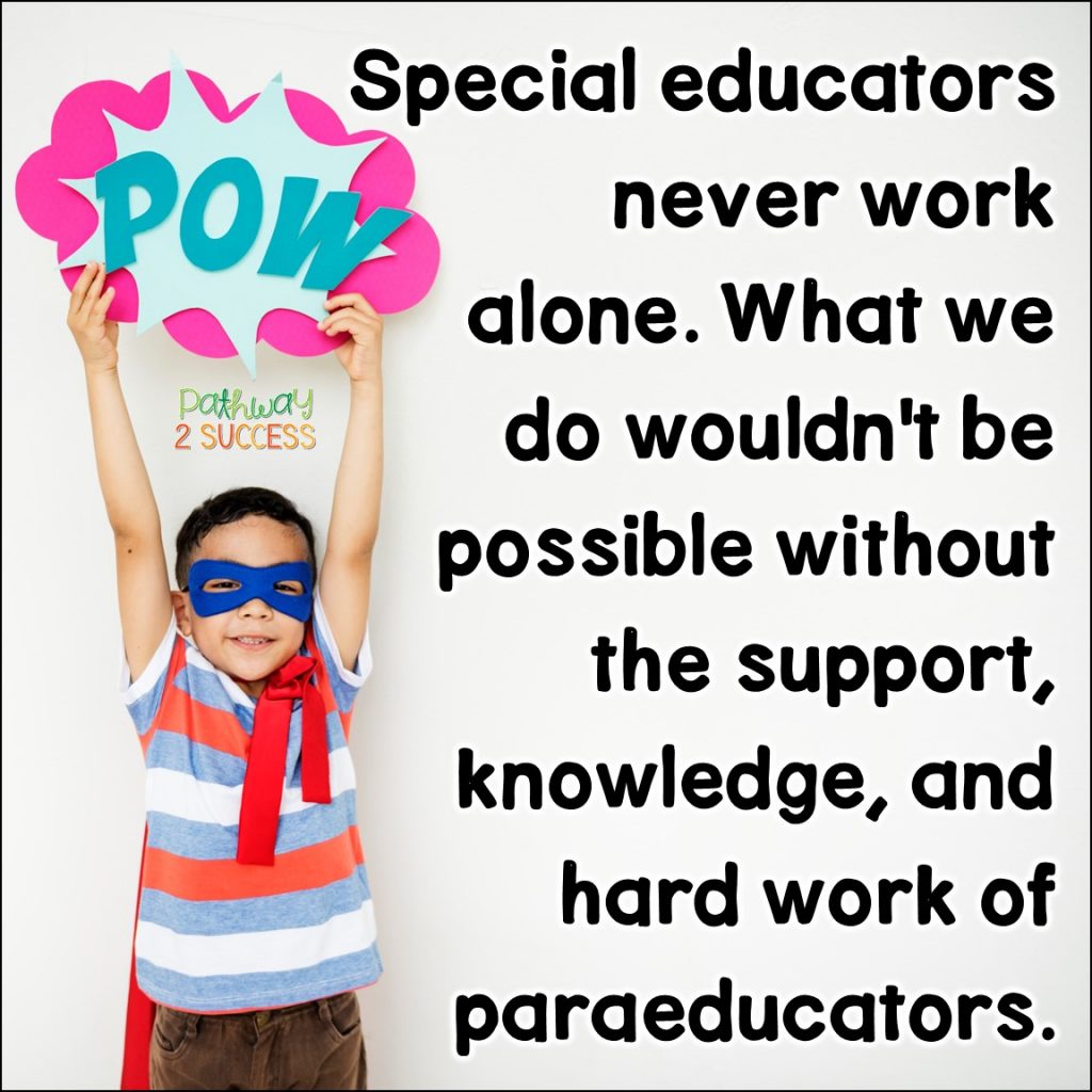 12 Reasons Why Special Educators are Really Superheroes! Special education teachers do it all from teaching lessons, leading small groups, running IEP meetings, contacting parents, providing modifications at the last minute, and more. #specialeducation #pathway2success
