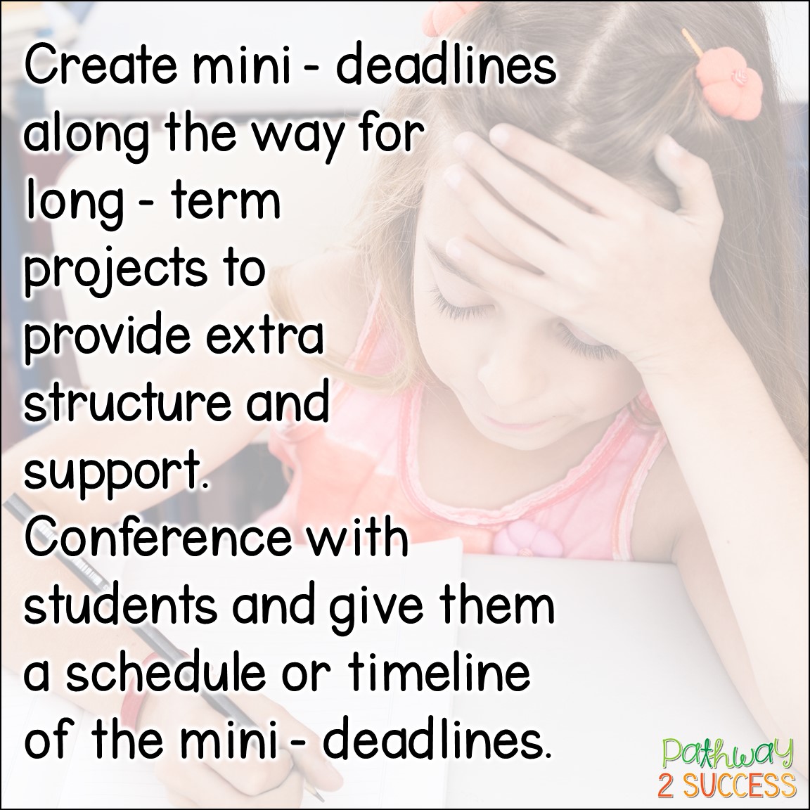 25+ strategies for kids and teens with ADHD! Help students find success in the classroom with organization, study strategies, extra movement, building confidence, setting up a work station, and more. Activities and materials to use to help children and young adults be more independent. #adhd #pathway2success