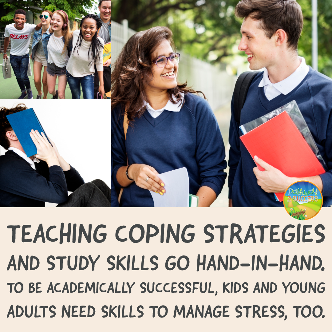 20+ strategies, ideas, and some free resources you can use to teach kids and young adults study strategies for academic success! Students at the middle and high school level need good study habits to do their best, including writing homework down, studying for tests, and staying organized. All teachers can give these a try! #studyskills #pathway2success