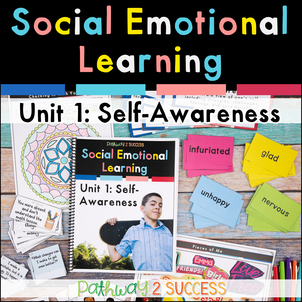 Self-awareness social emotional learning unit by Pathway 2 Success