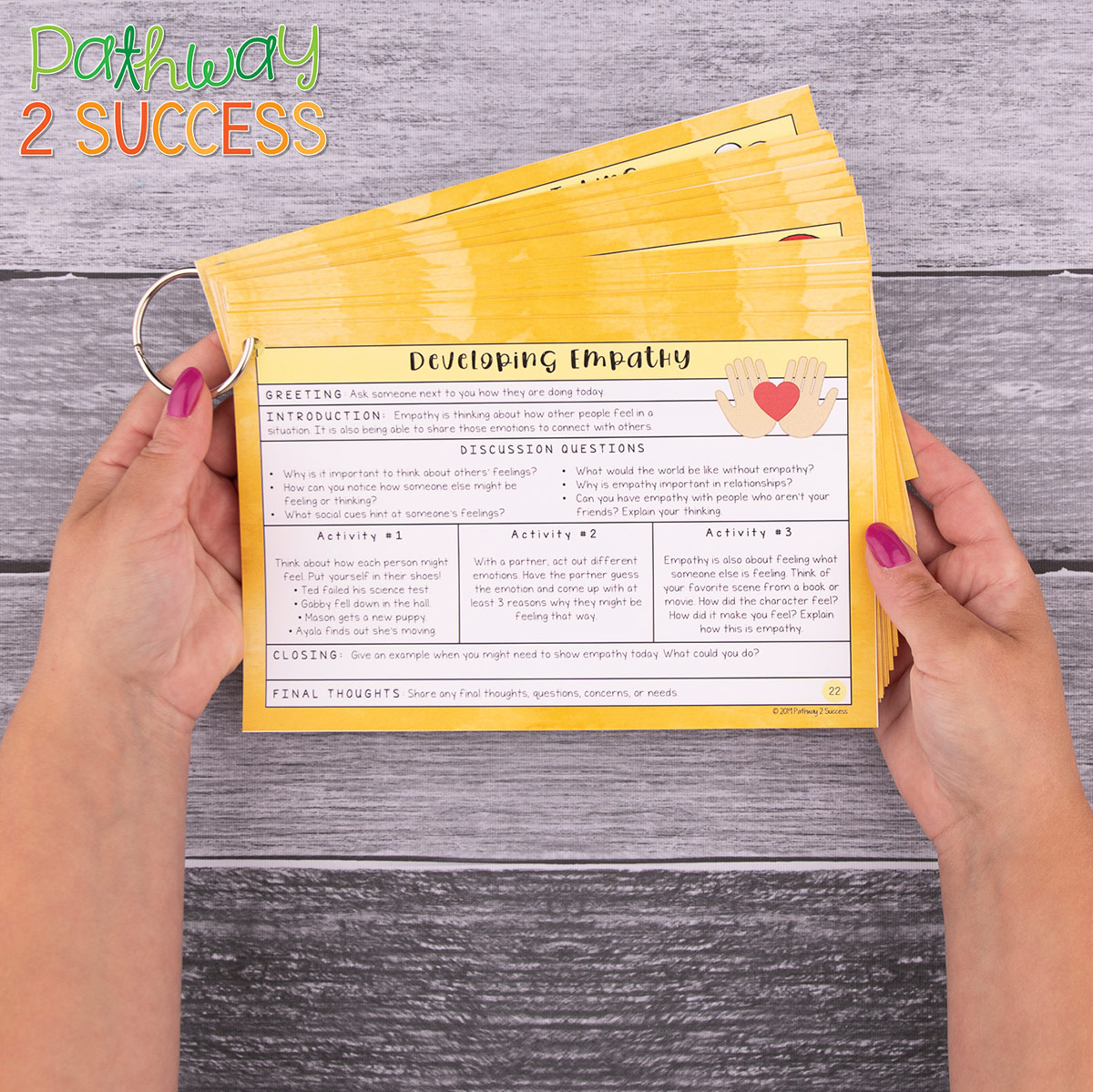 Use these strategies and ideas to teach and build empathy with kids and young adults! Learners who have a lack of empathy can struggle with other social skills. Help elementary, middle, and high school kids build these skills by using literature, teaching lessons, practicing with games, and more. Also includes a free printable lesson for kids and teens. Helpful for kids with ADHD, autism, and other needs. #socialskills #empathy #pathway2success