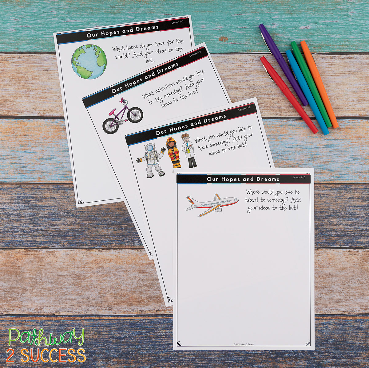 Teaching kids to be more self-aware can help them develop confidence, understand emotions, and work towards individual goals. Teachers can use these strategies and printable activities to help kids develop self-awareness and focus on social emotional learning. #sel #socialemotionallearning #pathway2success