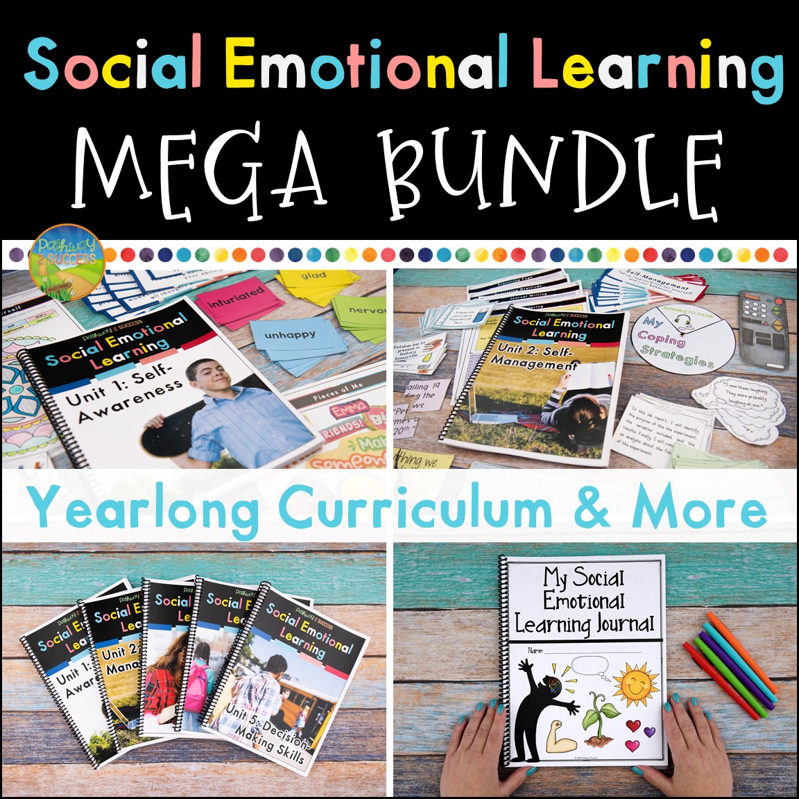 Social and emotional skills are more important than academics in the classroom! SEL has been found to increase student social and emotional well-being while also improving academic skills. Learn why every teacher should be teaching skills like empathy, conflict resolution, and decision-making skills! #sel #socialemotionallearning #pathway2success