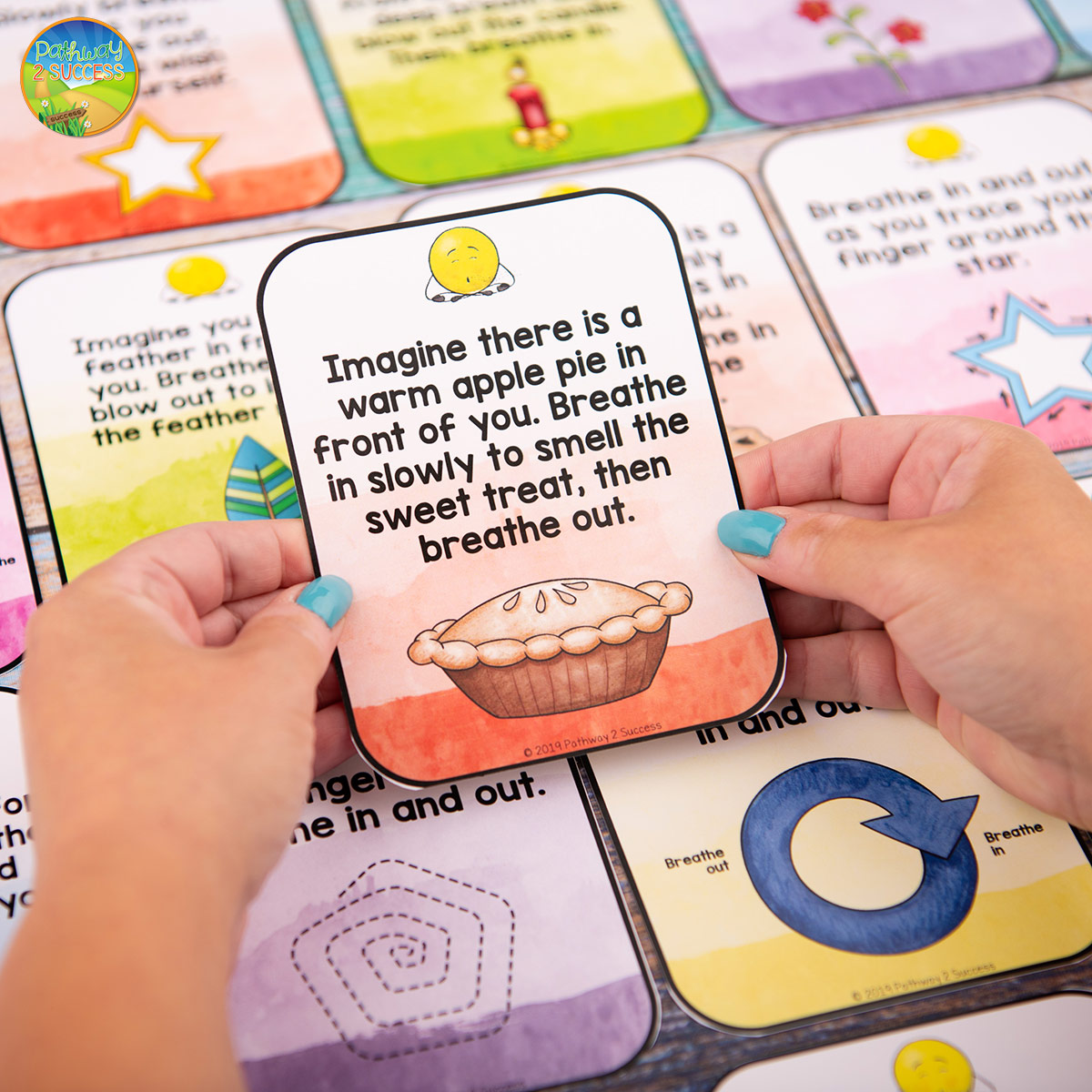 Use these mindful breathing exercises to integrate mindfulness and social emotional learning into the classroom. Mindful breathing can help kids and teens manage emotions, improve focus, and feel calm. Check out these free ideas you can use right away! #mindfulness #pathway2success