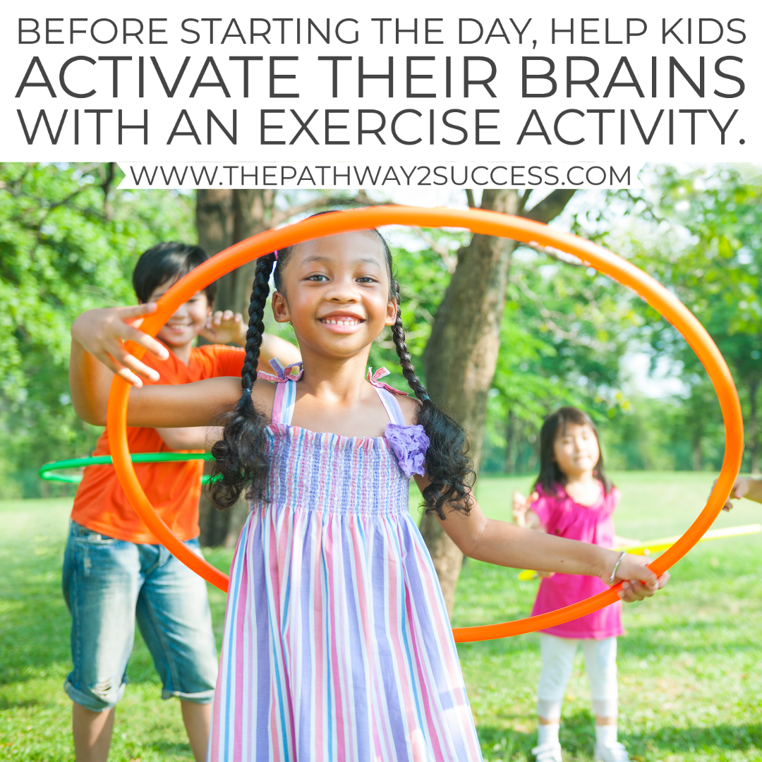 Use engaging and fun executive functioning activities to help jump start kids and teens in the morning. Simple activities like mindful breathing, brain games, journaling, and exercising, can help activate students' brains in the classroom. #pathway2success #executivefunctioning