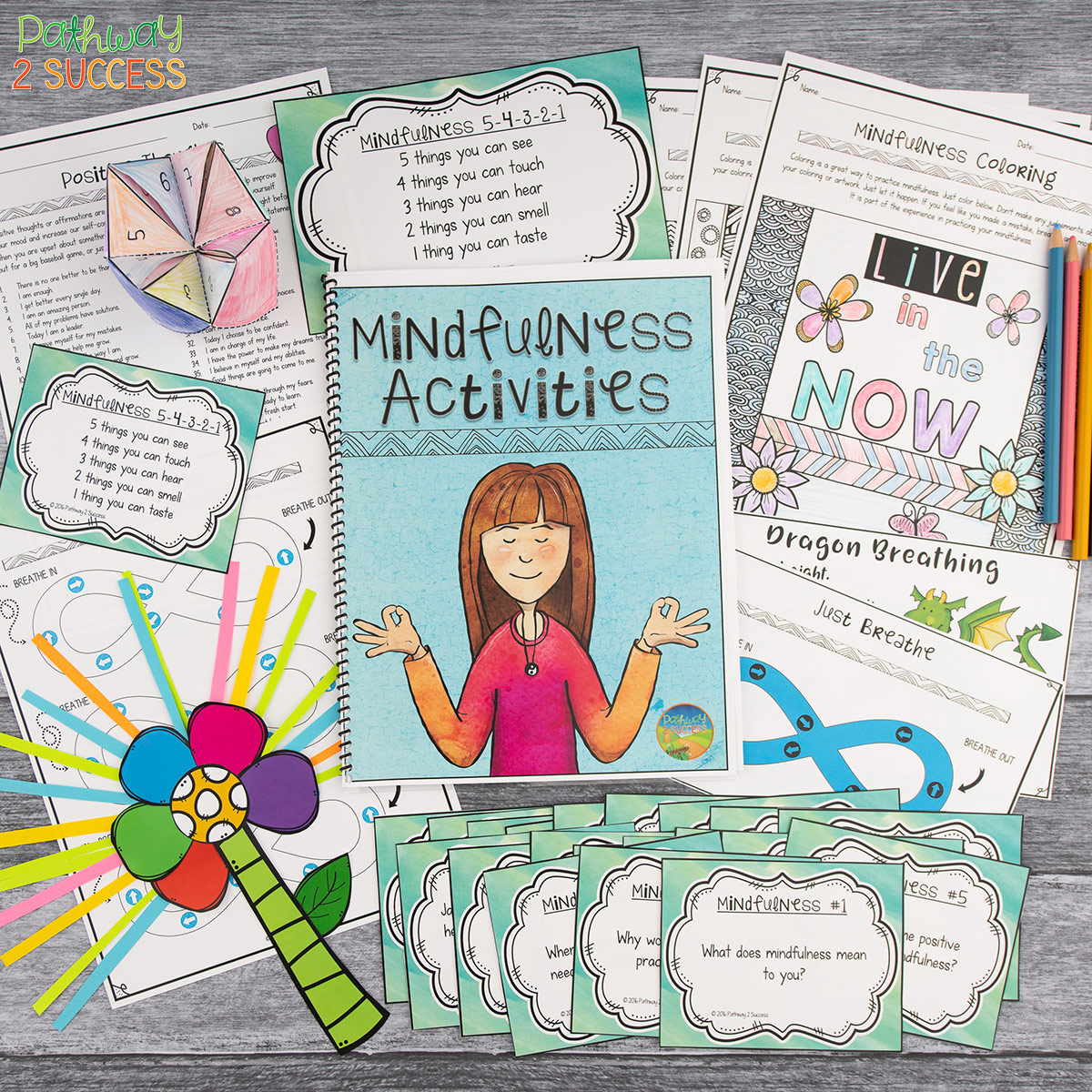 18+ Mindfulness activities for kids and teens to practice outside. These activities are perfect for a mindful summer activity, incorporating physical activity, or just a planned way to get outside of the classroom during the school day. #mindfulness #pathway2success