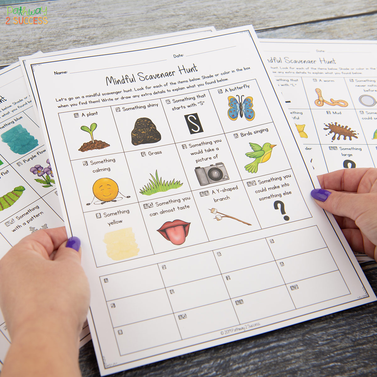 18+ Mindfulness activities for kids and teens to practice outside. These activities are perfect for a mindful summer activity, incorporating physical activity, or just a planned way to get outside of the classroom during the school day. #mindfulness #pathway2success