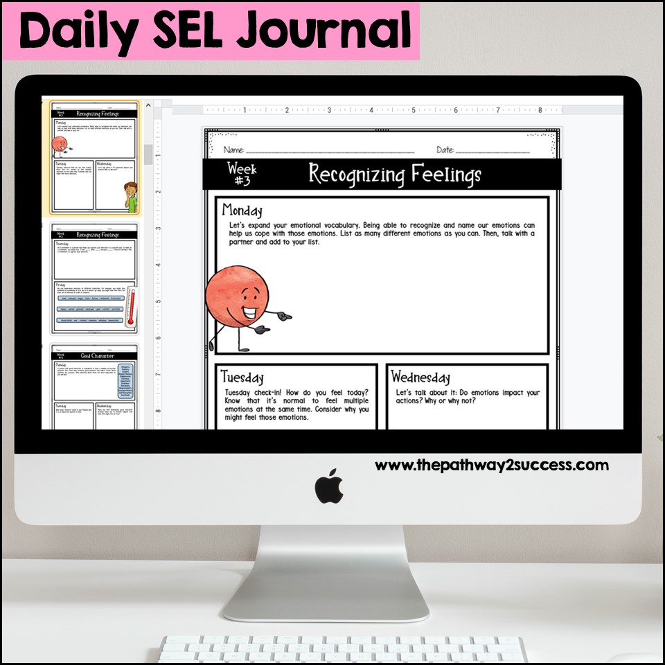 Over 30 fun and engaging ways to integrate social emotional learning skills for distance and virtual learning. This list includes lots of free digital resources, activities, ideas, and links to help teachers, educators, and parents build SEL skills while teaching remote or during homeschool. This list focuses on strengthening skills for building empathy, working through challenges, improving self-control, and much more! #pathway2success