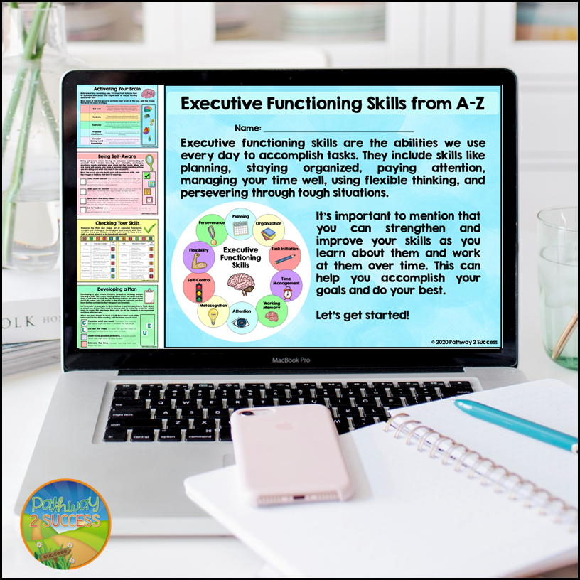 Executive functioning skills from A to Z workbook