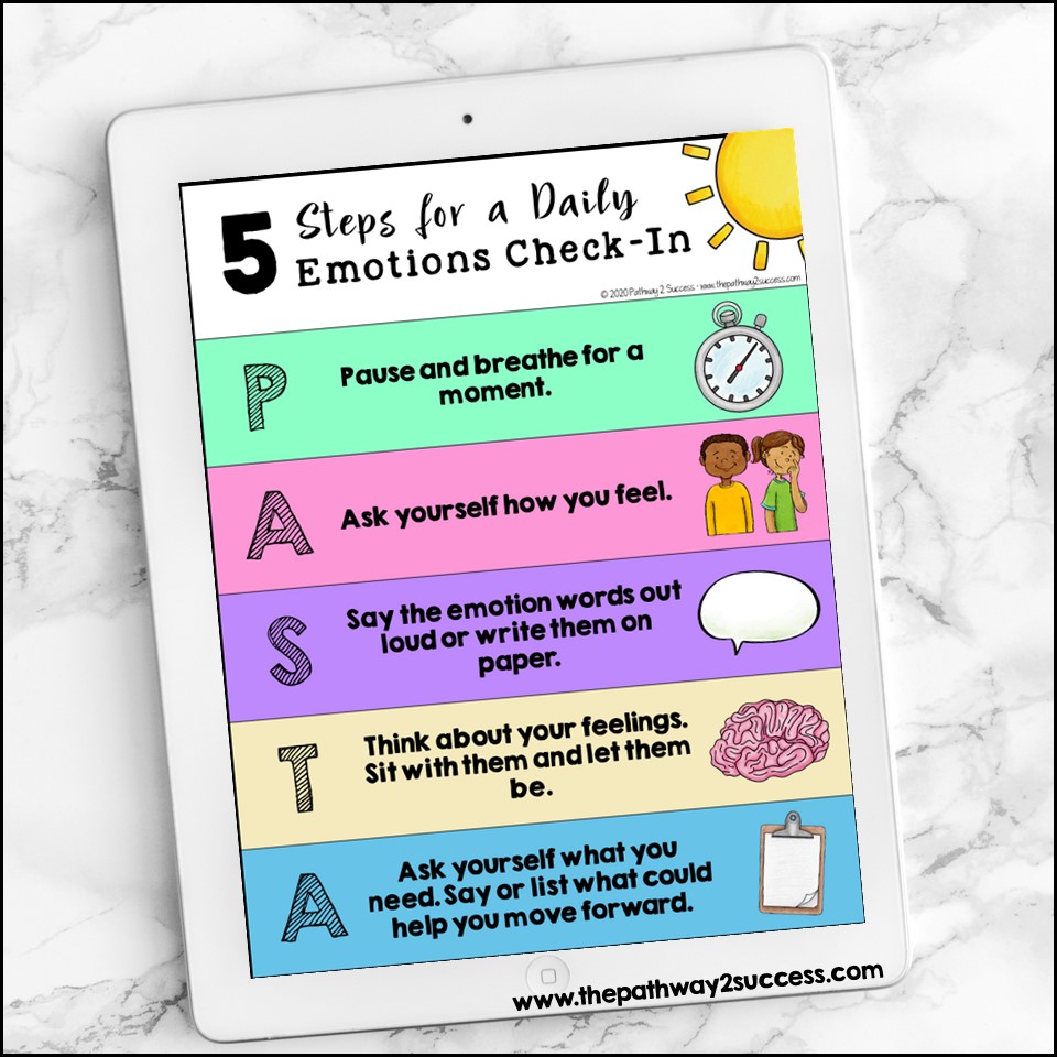 Free 5-step emotions check-in