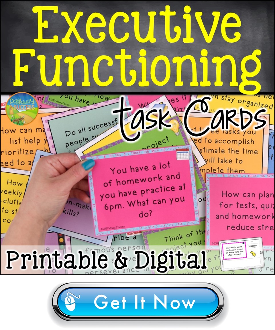 Executive functioning task cards