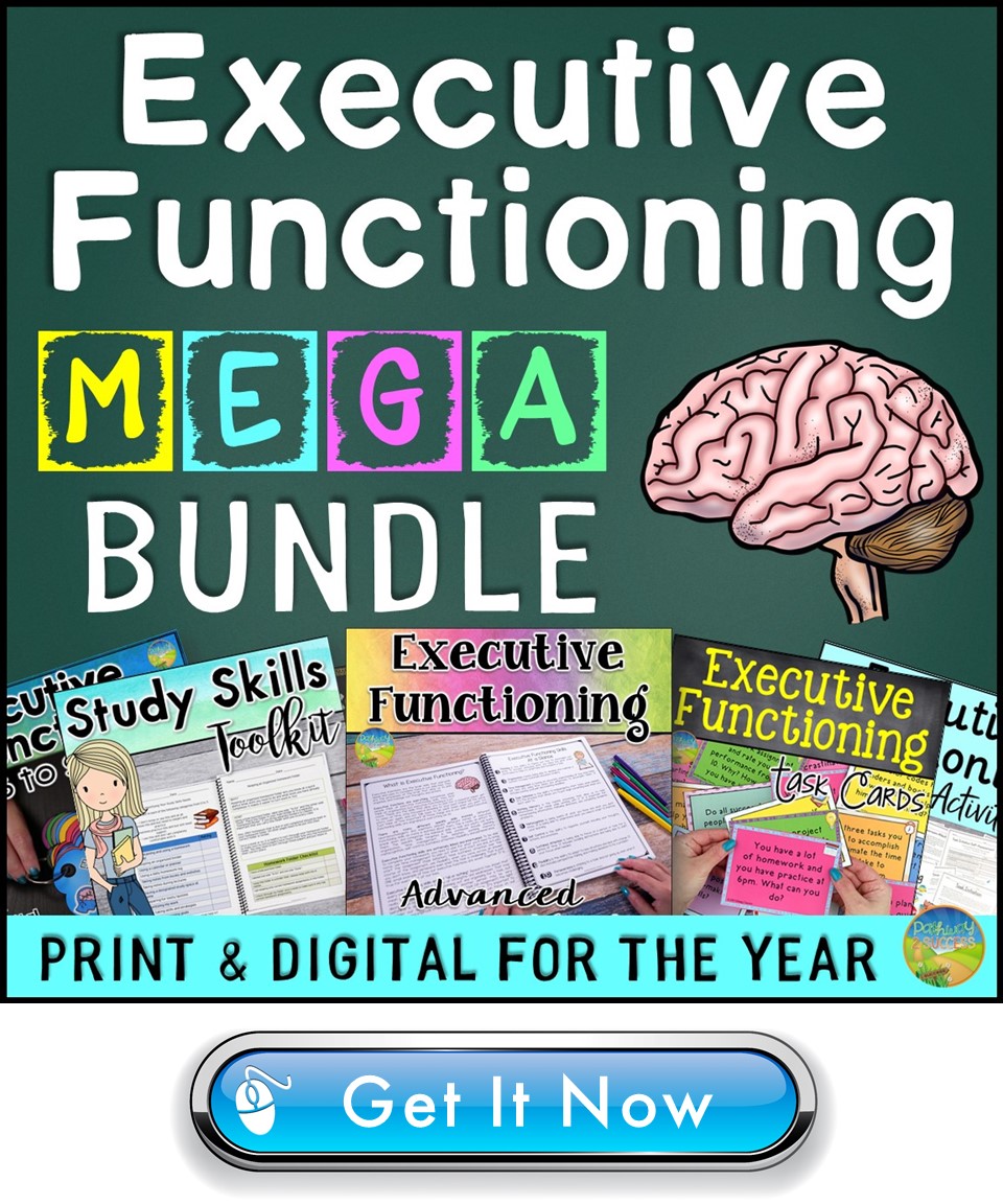 Executive functioning printable and digital activities for the year