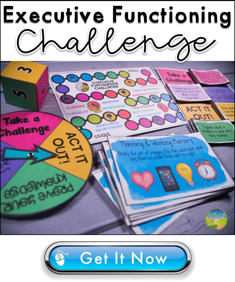 Executive functioning challenge board game