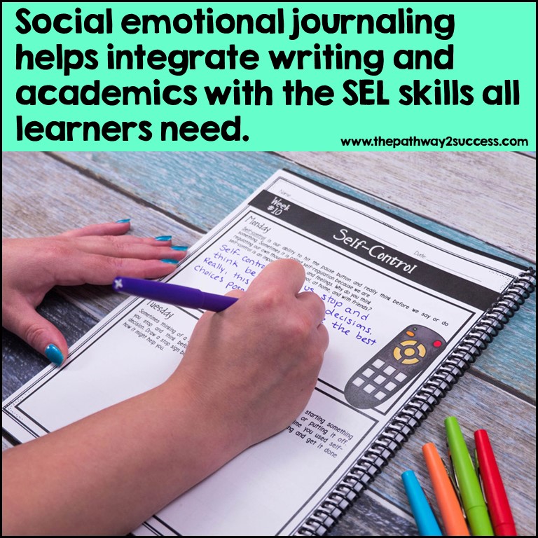 Social emotional journaling integrates writing with social emotional skills