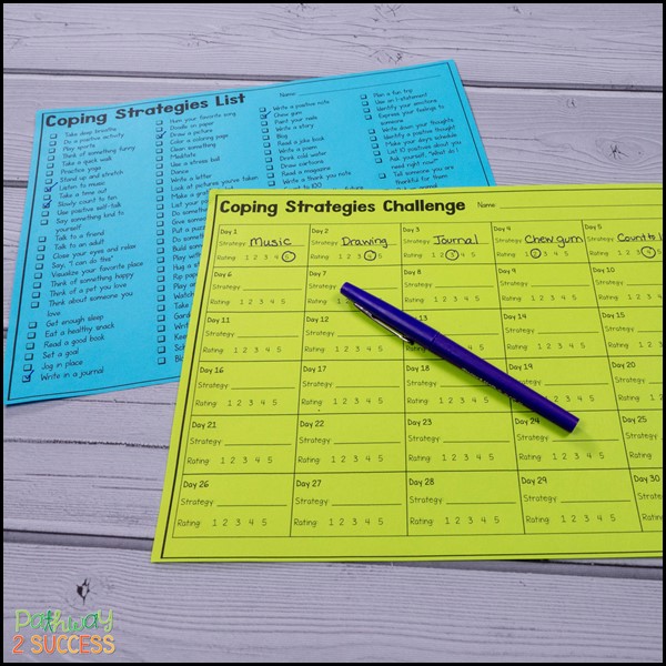 Coping strategies challenge activity