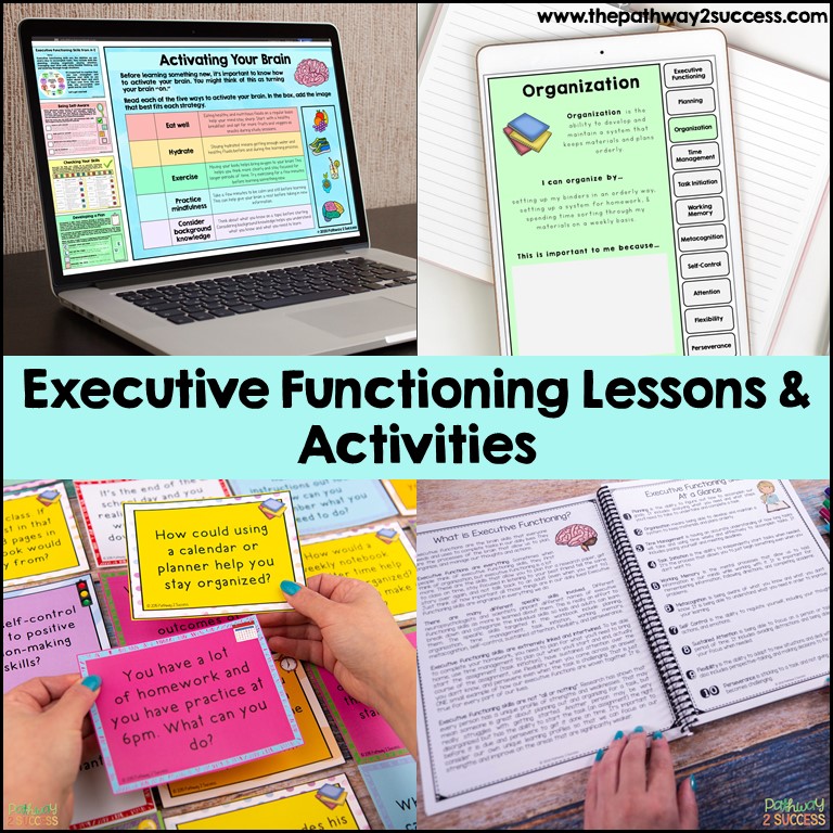 Executive functioning activities and lessons