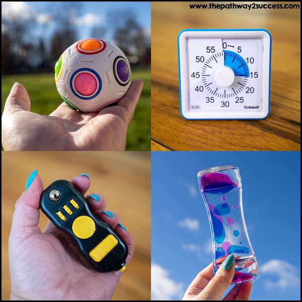 Calm down tools and fidgets