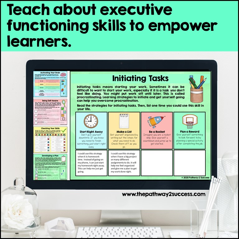 Executive functioning interactive workbook