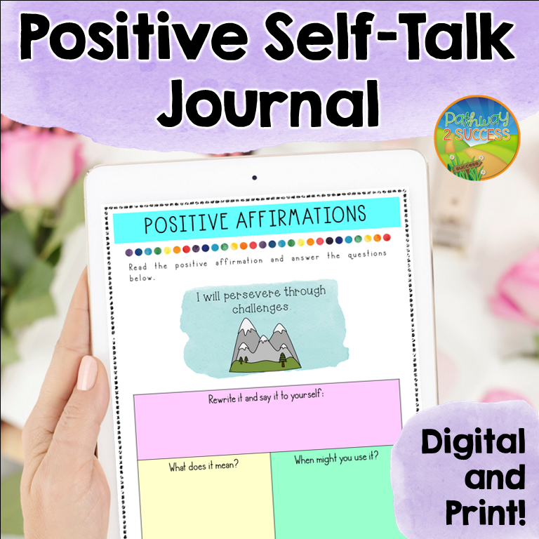 Positive self-talk journal by Pathway 2 Success